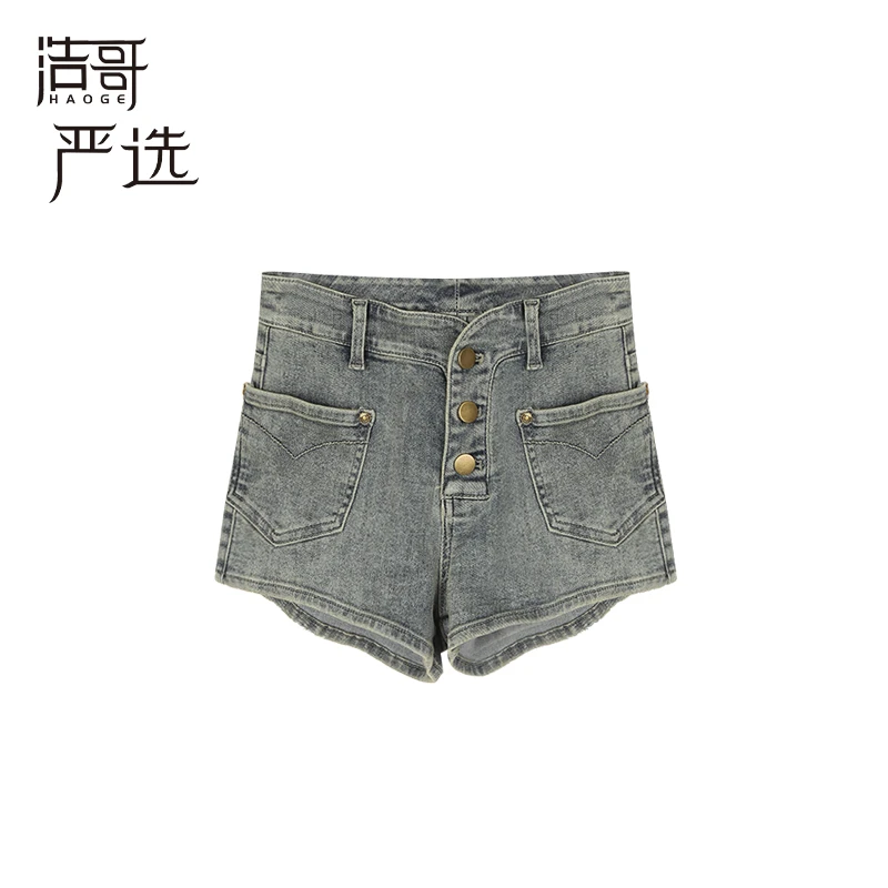 欣儿优选●时尚网红休闲复古气质宽松显瘦百搭牛仔短裤C4NZK3813A