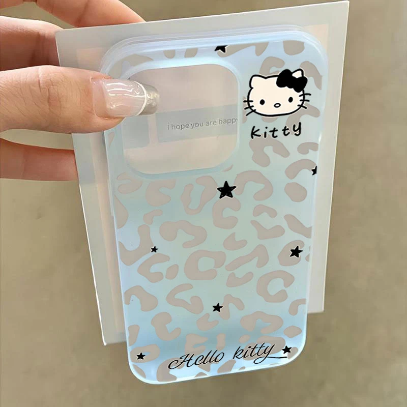 豹纹KT猫适用iphone16promax苹果15手机壳14PLUS软13防摔12/11