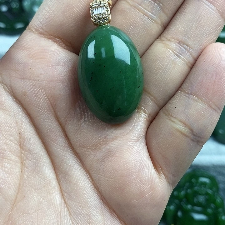 和田玉（碧玉）未镶嵌项链