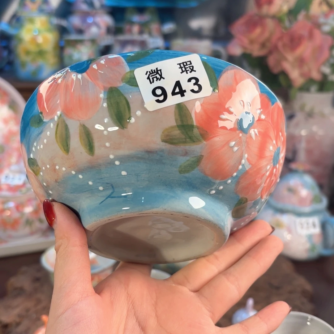 景德镇手绘高温釉下彩陶瓷茶具