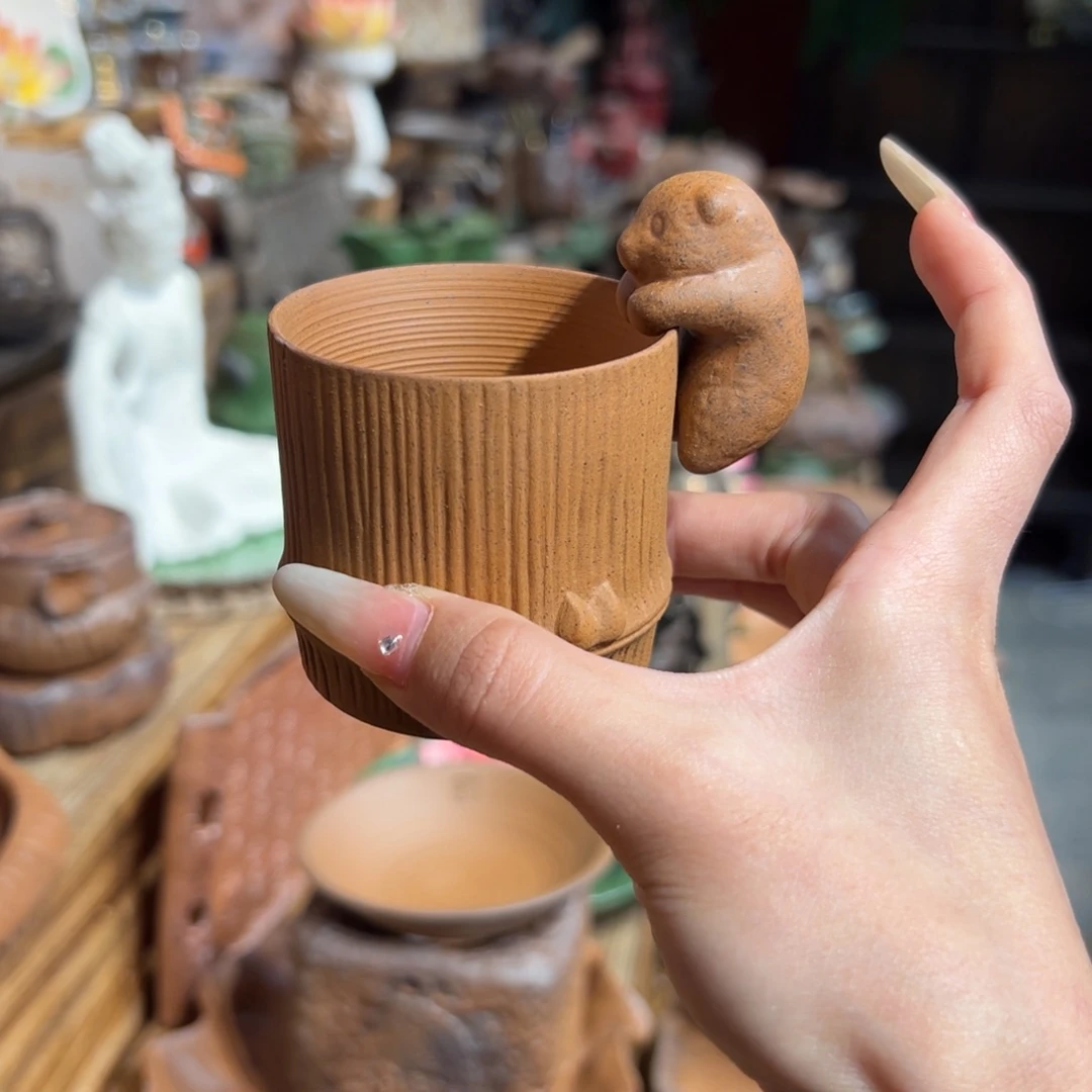 老岩泥裸烧茶壶茶器