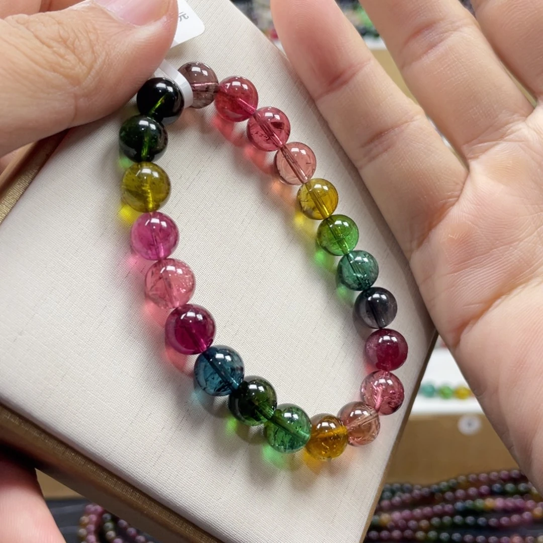 手串碧玺未镶嵌8.8mmmmmmmmmm