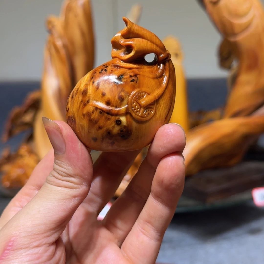 柏木崖柏手把件摆件