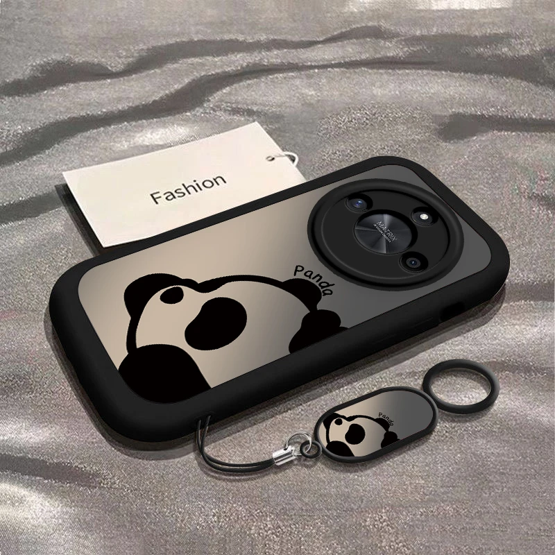 趴睡熊猫适用于荣耀X50手机壳新款硅胶HonorX50i保护套ALI-AN00全