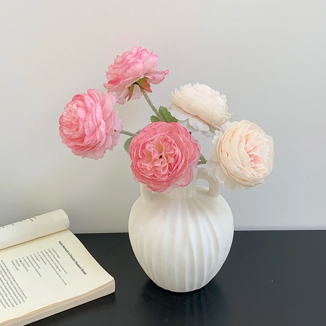 仿真花露莲装饰摆件客厅餐桌玄关餐桌花艺插花摆件软装家居装饰品