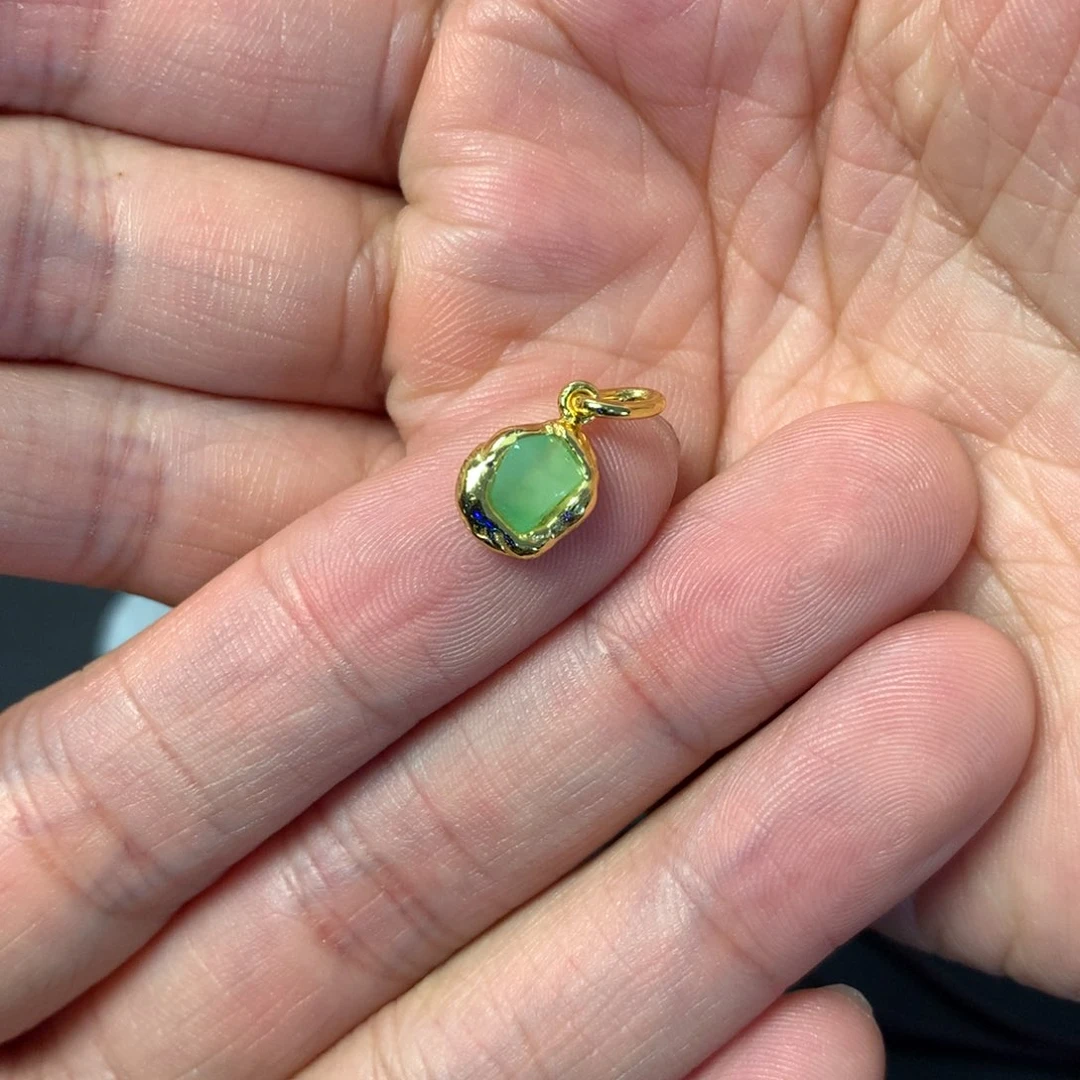 翡翠吊坠(不含链)银S925镶嵌