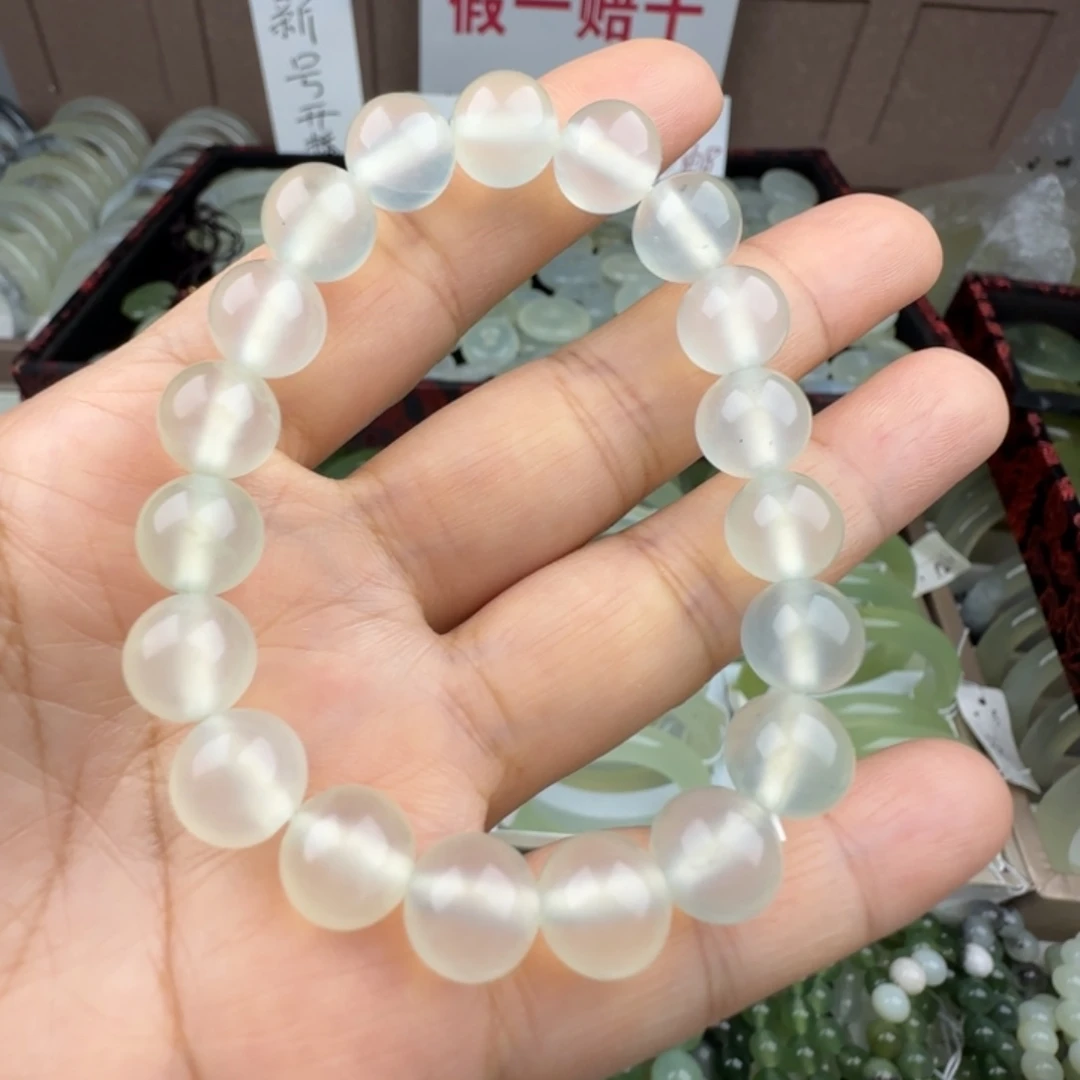 蛇纹石玉未镶嵌手链