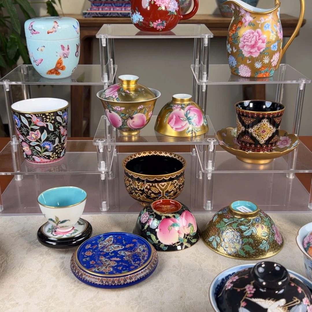 婧*纯手工手绘 高端茶器