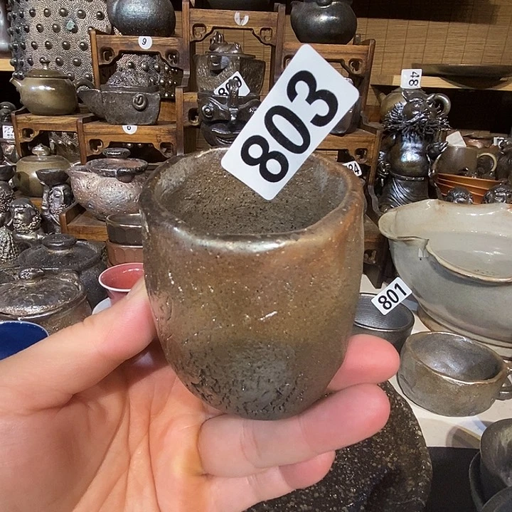 高温柴烧陶泥主人杯