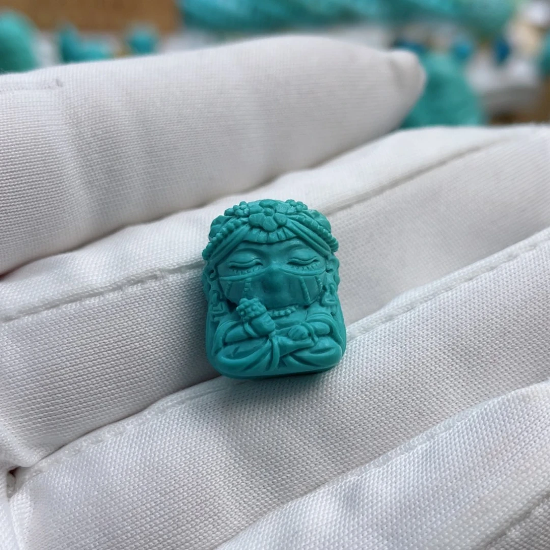 绿松石珠宝奇石未镶嵌