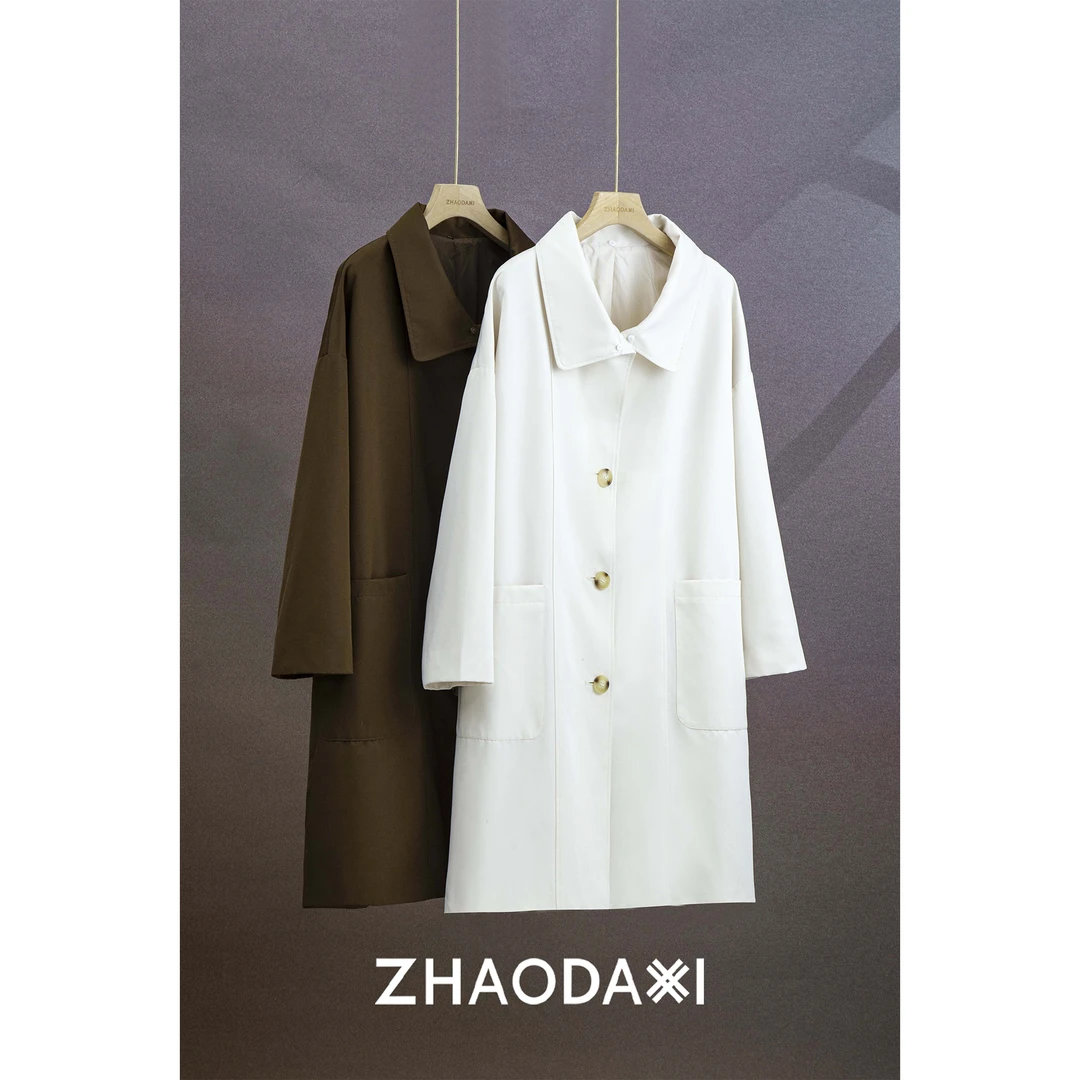 【赵大喜】现货！拽姐风衣 | 2024秋冬新款风衣女派克外套
