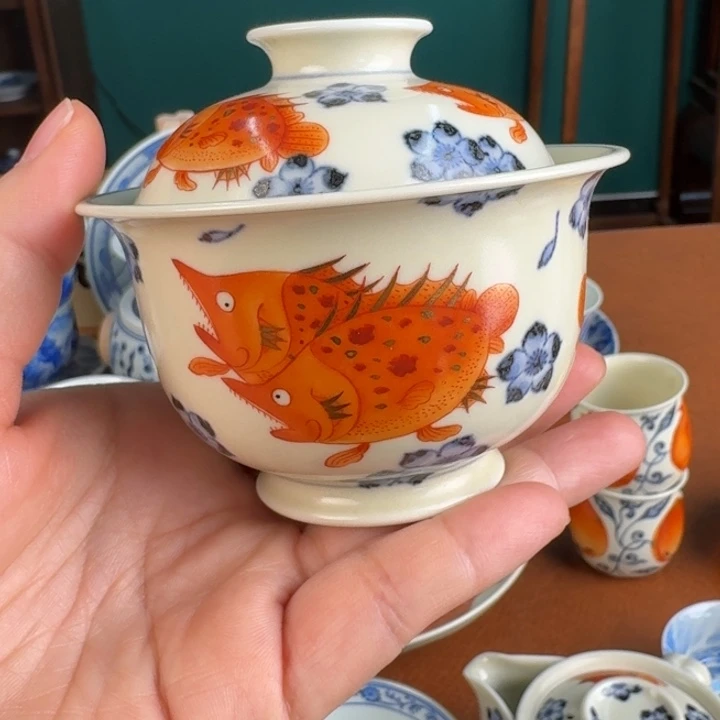 神***鹤摆件陶景德镇陶瓷美术作品