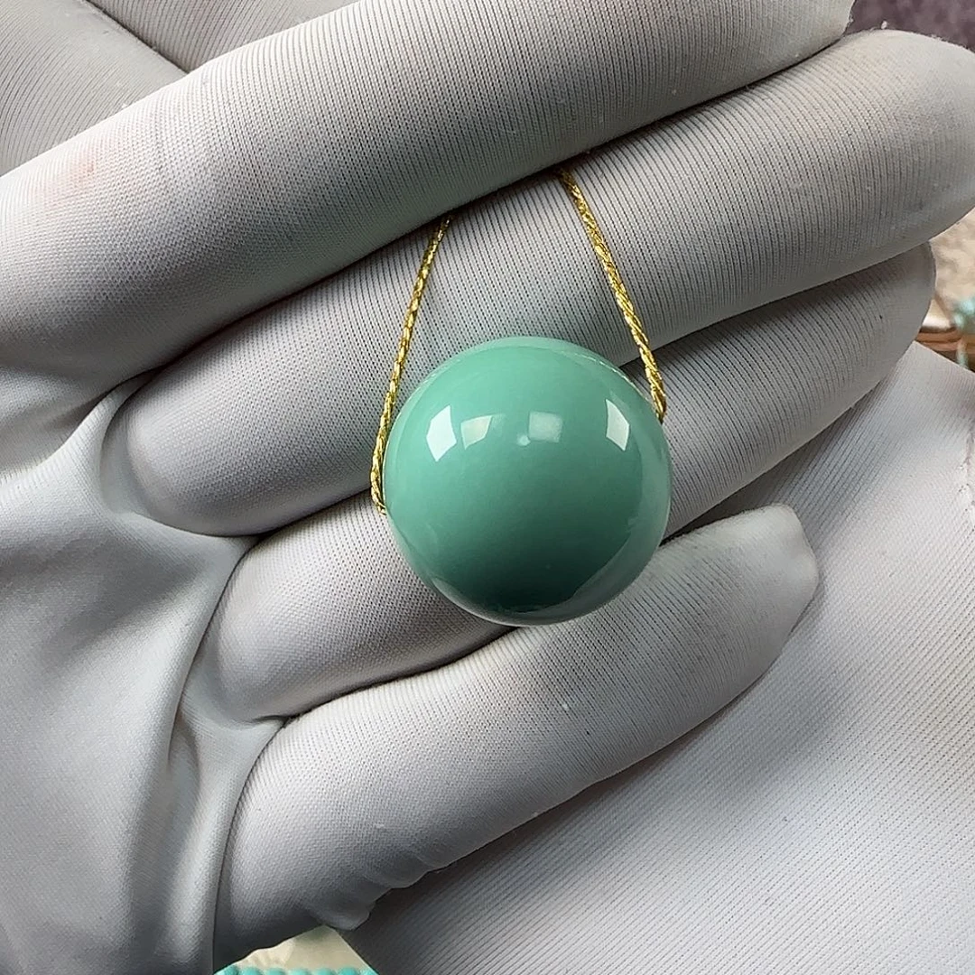 绿松石未镶嵌19mm➕单珠