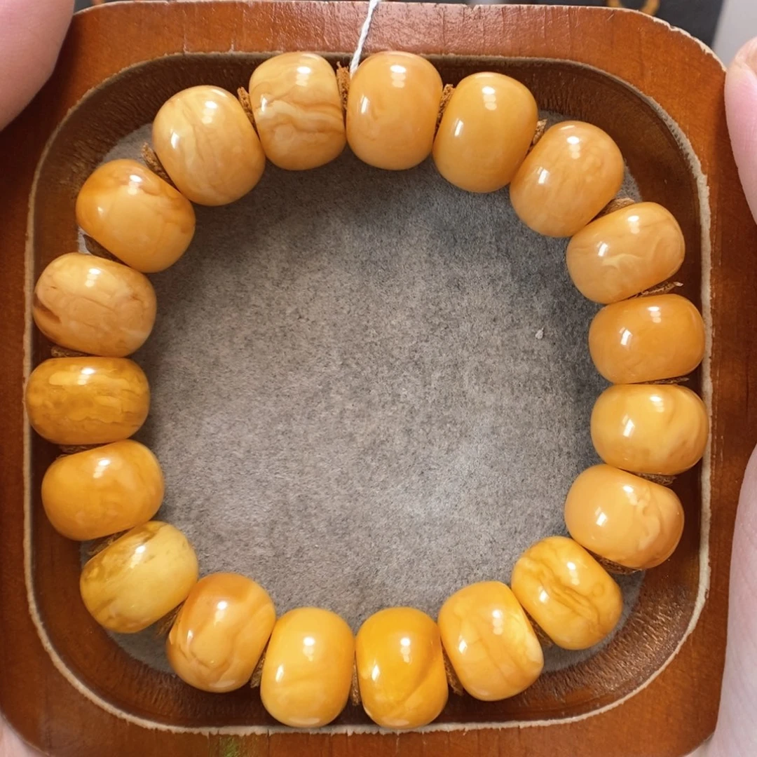 未镶嵌蜜蜡手串蜜蜡手串