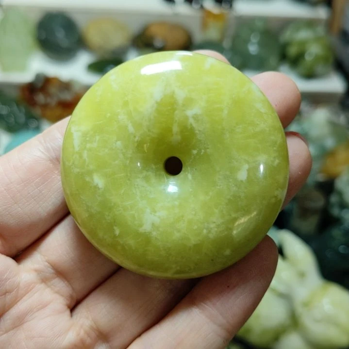 岫玉平安扣未镶嵌