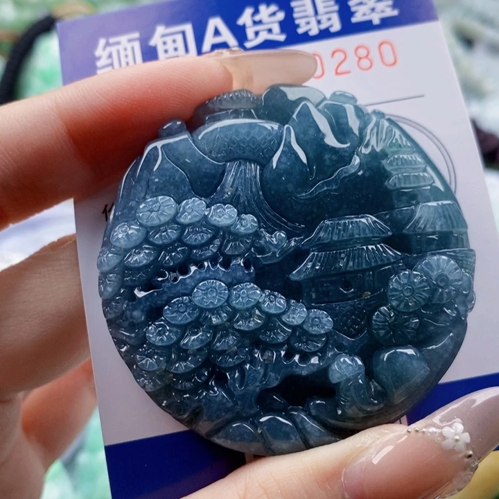 翡翠未镶嵌吊坠(不含链)