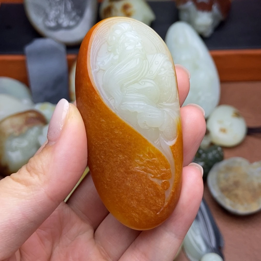 和田玉未镶嵌挂件