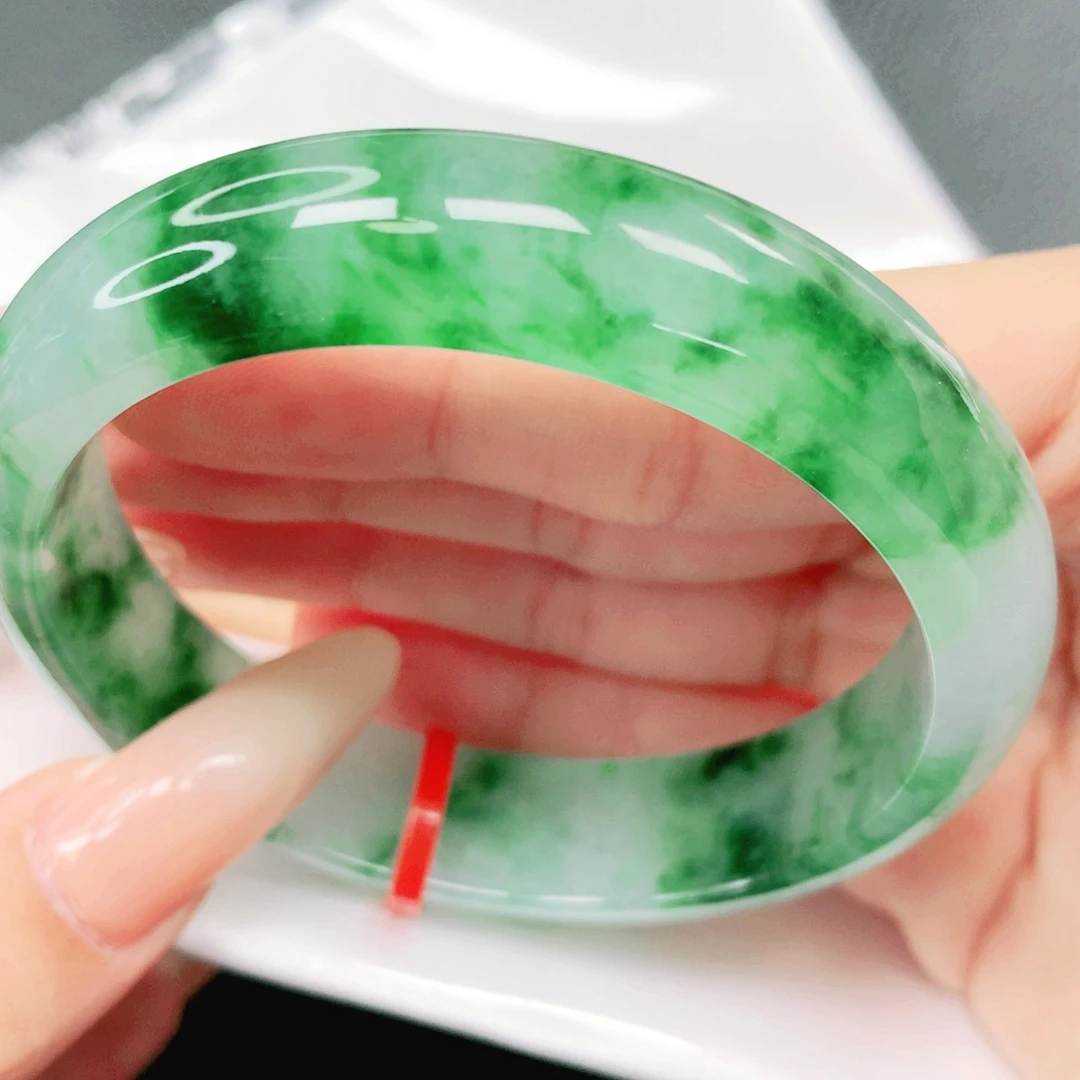 翡翠未镶嵌手镯57.58