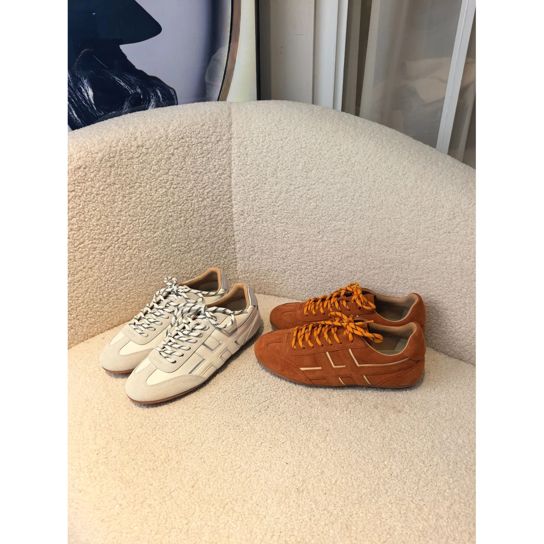 老王甄选 时尚百搭平底低帮反绒女士德训鞋