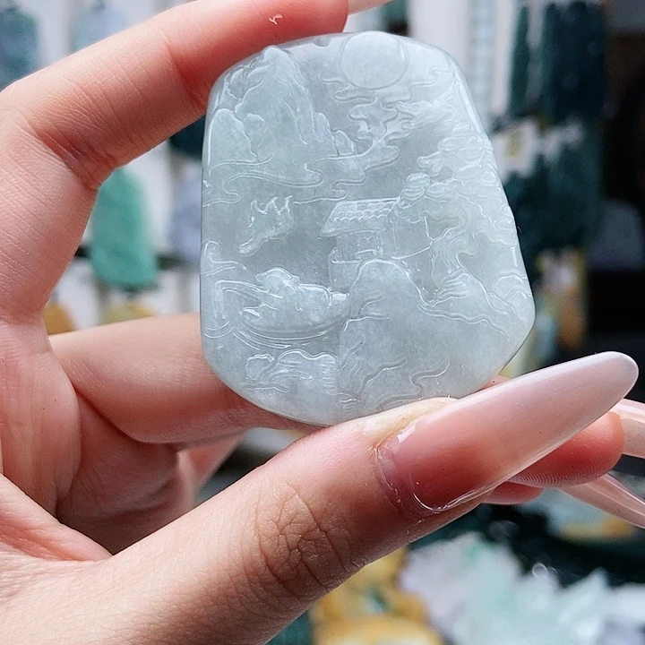 翡翠未镶嵌颈饰翡翠