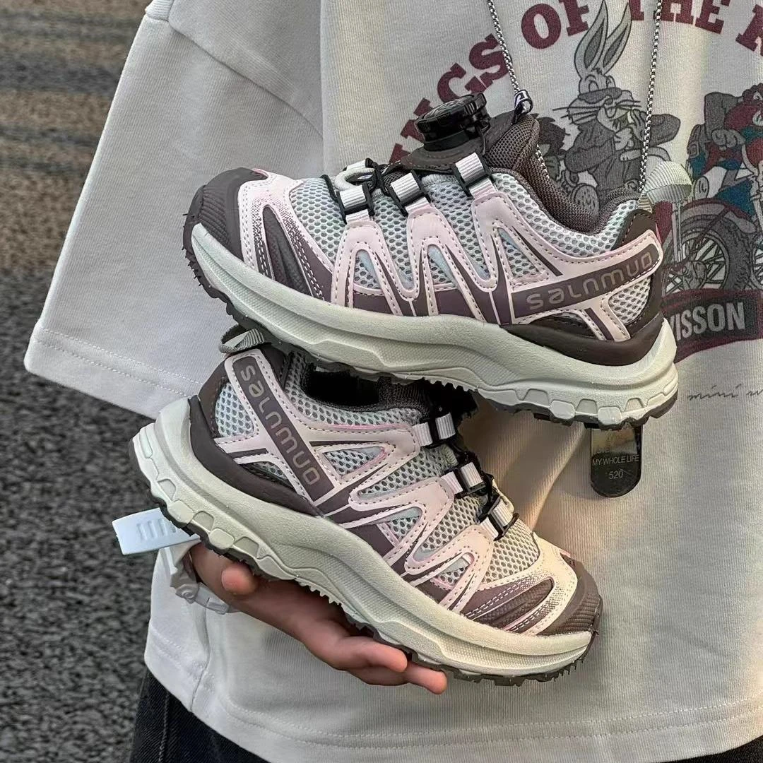 儿童夏款老爹鞋2025白色新款白鞋透气春夏旋转扣单网薄款儿童鞋鞋