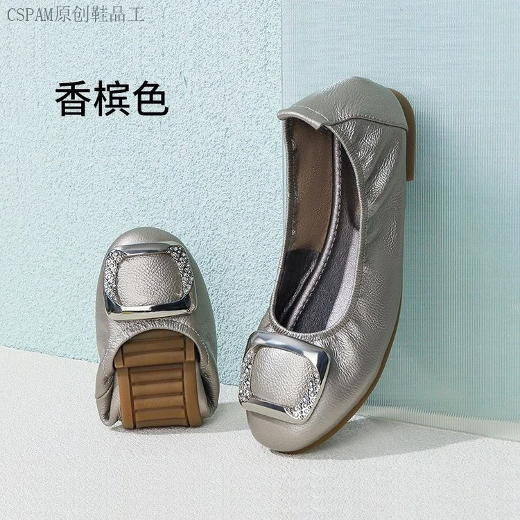 休闲平底鞋时尚皮鞋今年流行气质鞋子女款鞋子女ins潮牌百搭百搭