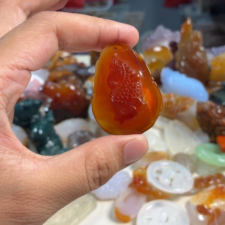 未镶嵌吊坠(不含链)玛瑙/玉髓