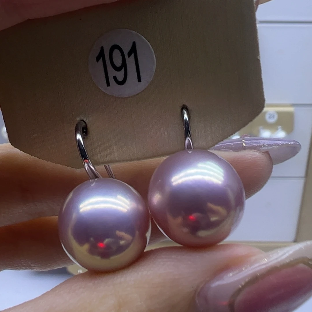 淡水珍珠耳饰银S925镶嵌