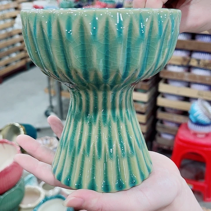 有孔，凑10元包邮陶瓷花盆发货！