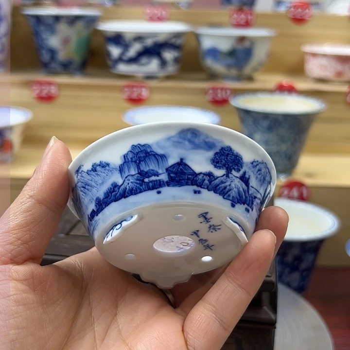回*手绘陶瓷手工内口7.2高2.7