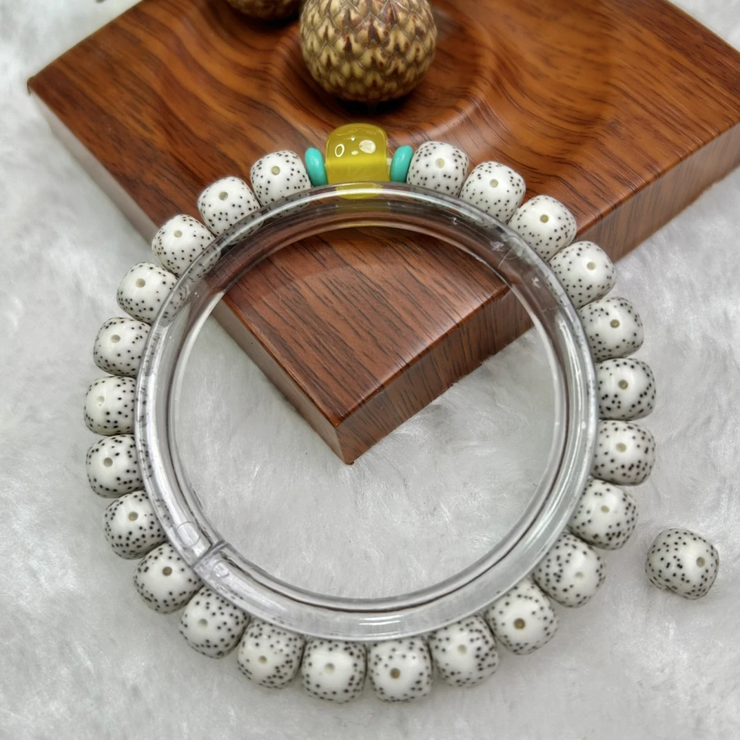 星月菩提手串（海南籽）原生态同枝留白手串 9×8规格