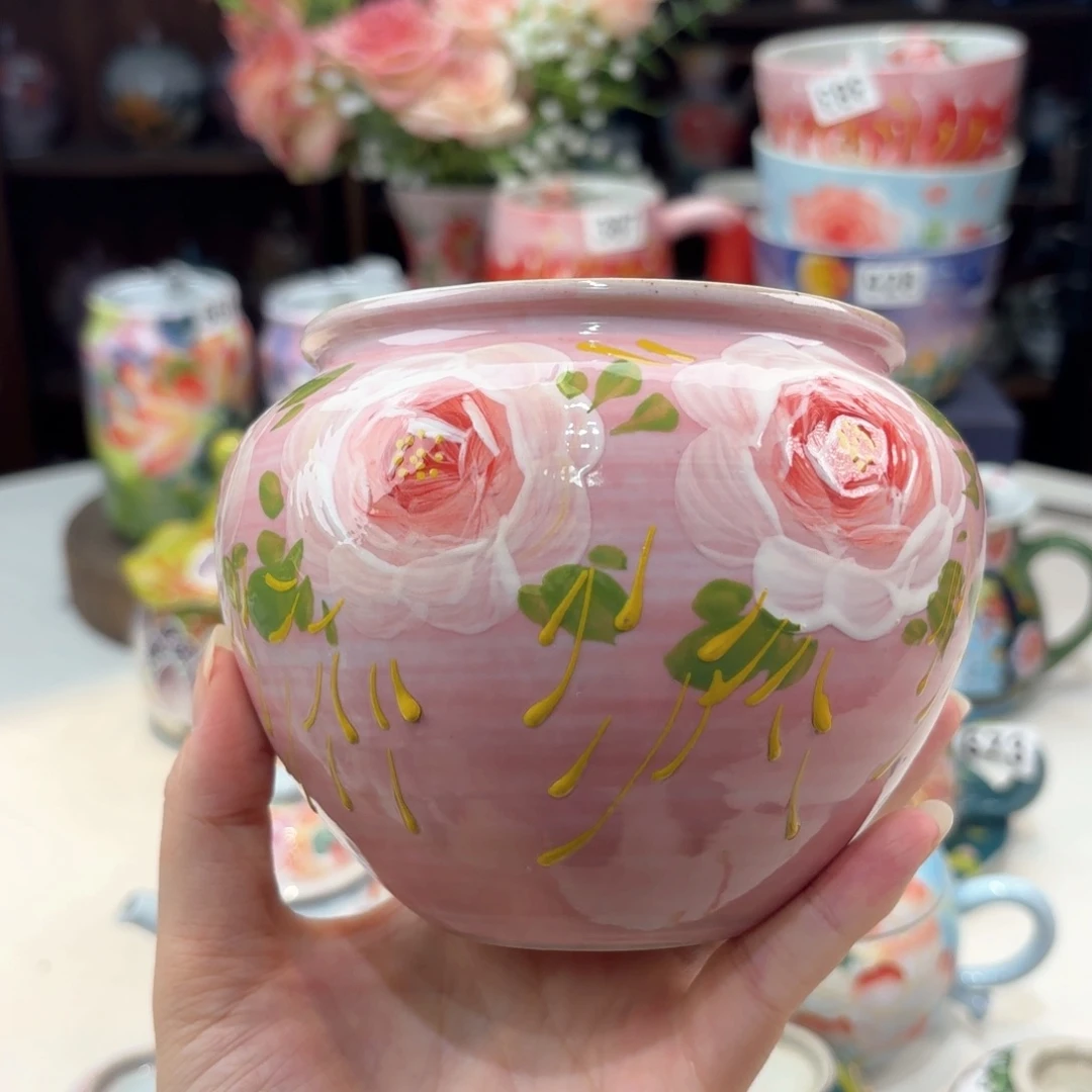 景德镇手绘高温釉下彩陶瓷茶具