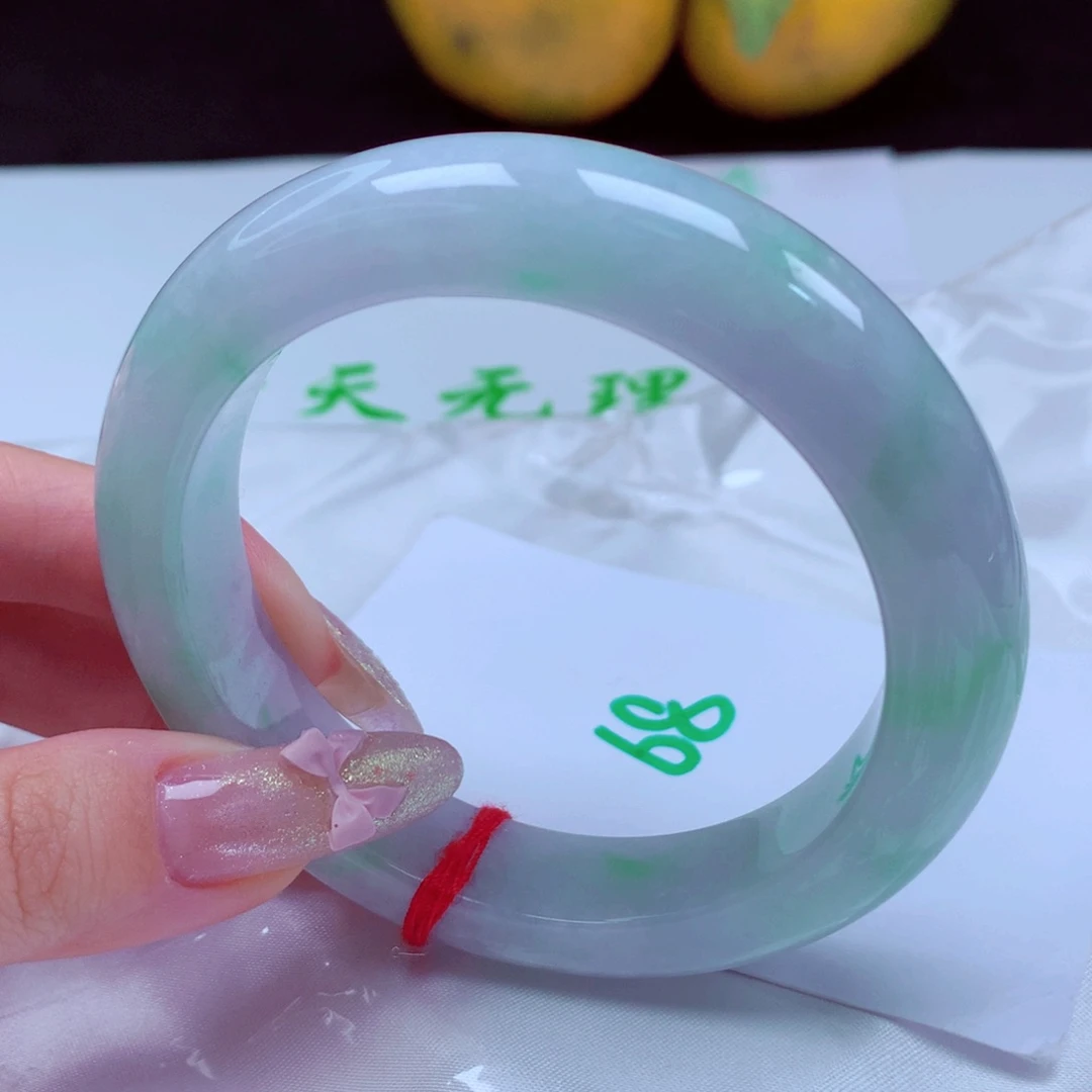 未镶嵌手镯翡翠天然缅甸翡翠A货手镯 68号