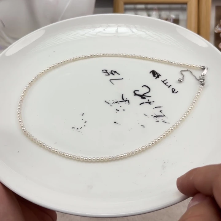 银S925镶嵌颈饰淡水珍珠