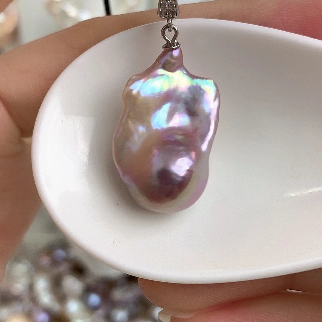 淡水珍珠未镶嵌吊坠(赠链)