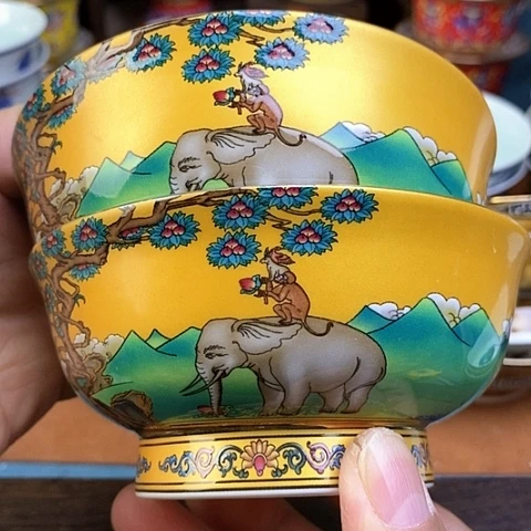 景德镇陶瓷藏式茶碗