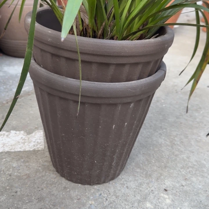 紫砂花盆口24高23宜兴紫砂