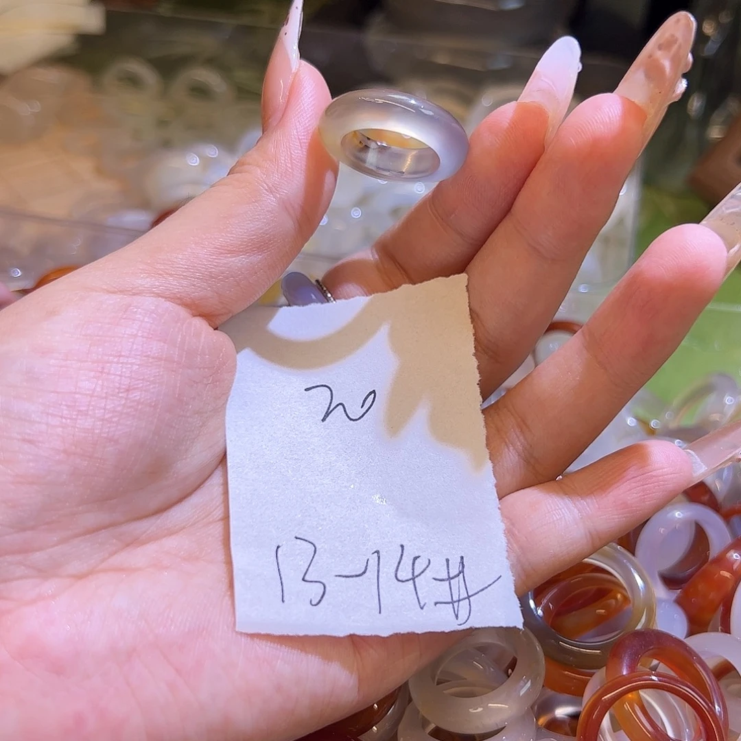 未镶嵌戒指玛瑙/玉髓