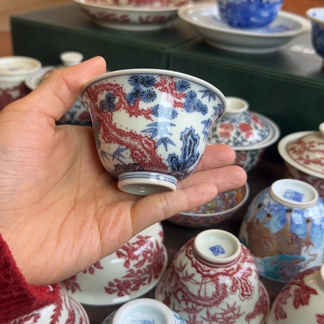 H正绎堂岁寒三友铃铛杯