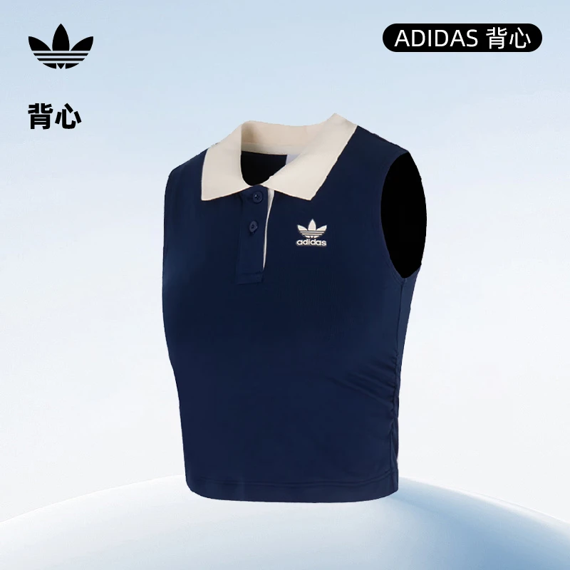 流光风Adidas阿迪达斯三叶草女子运动休闲无袖T恤背心KE3893