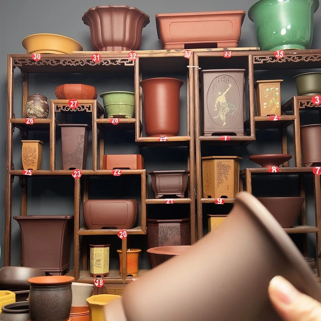 无***夵花盆紫砂紫砂花盆