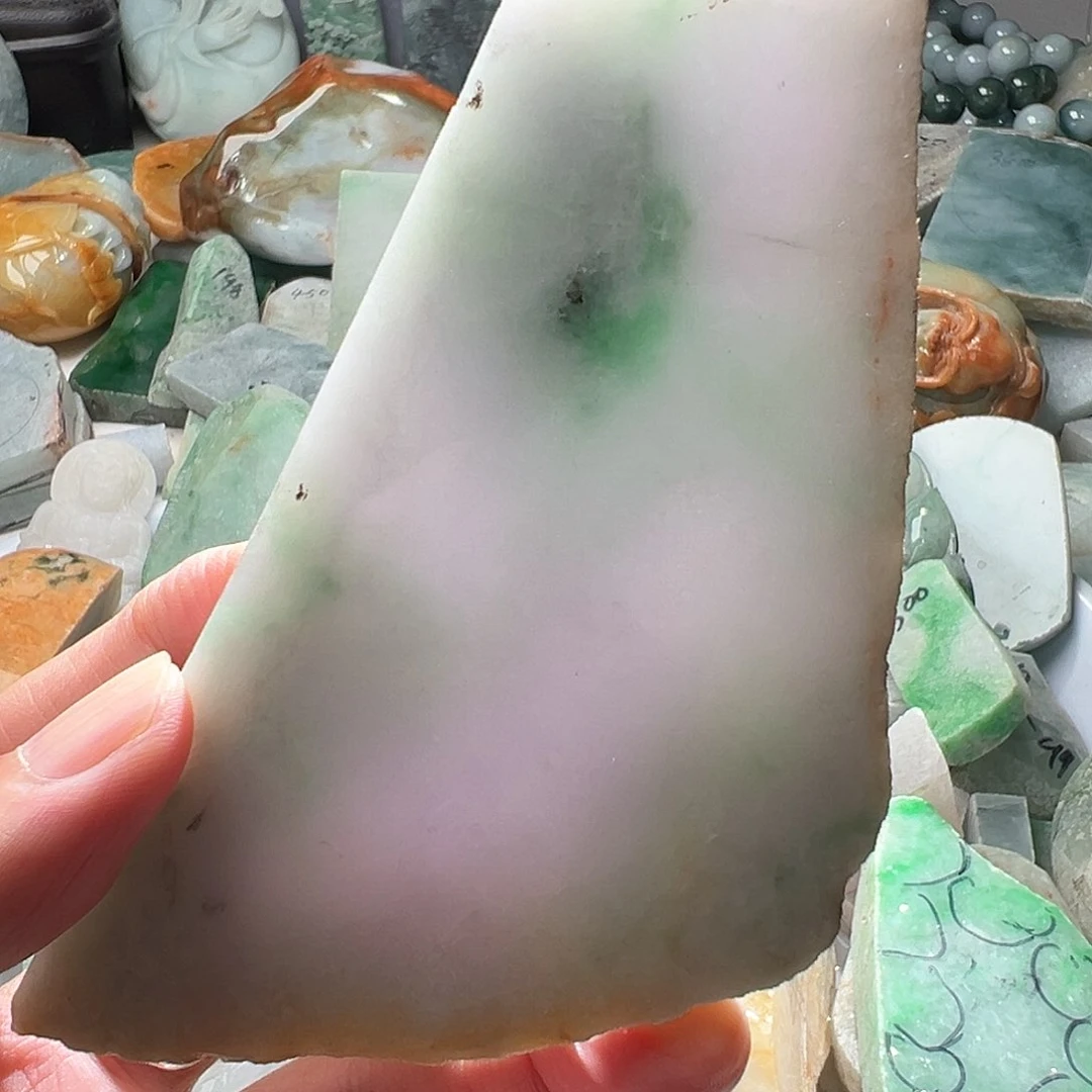 翡翠散珠翡翠原石片料