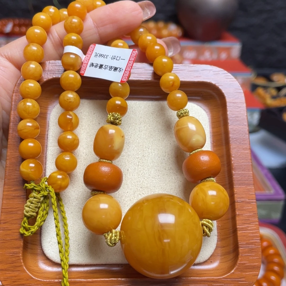 蜜蜡颈饰未镶嵌项链