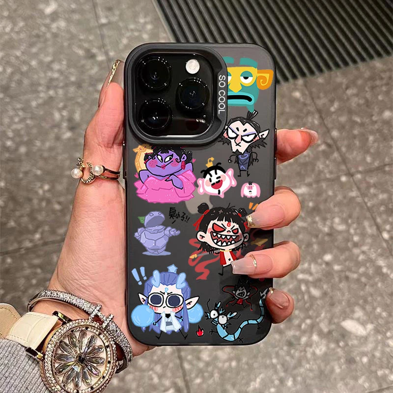 哪吒涂鸦合集适用苹果16/15手机壳iphone14Promax元气13软胶12/11