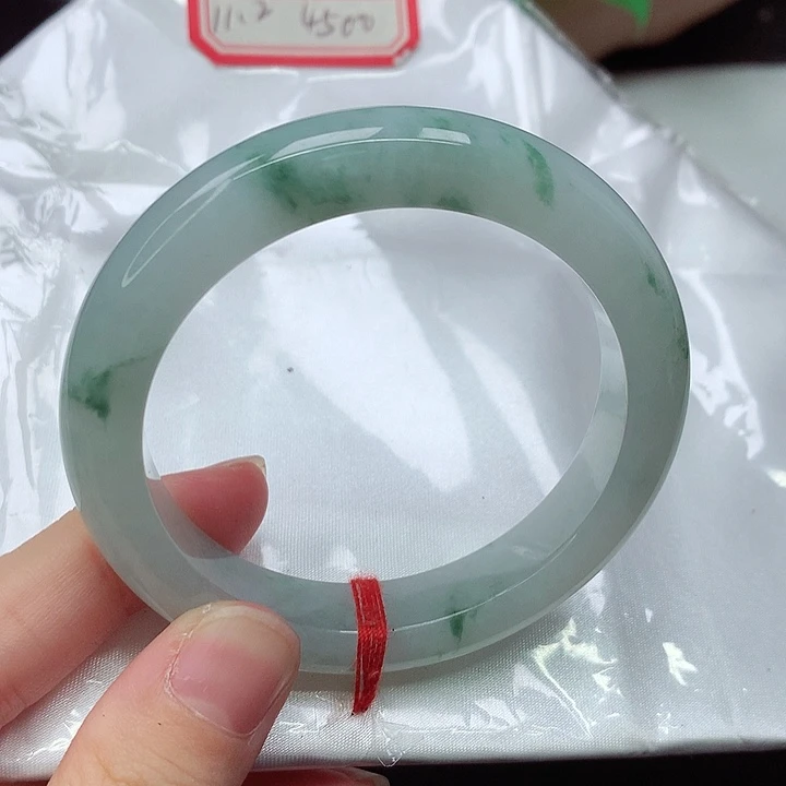 翡翠手镯未镶嵌正圈007