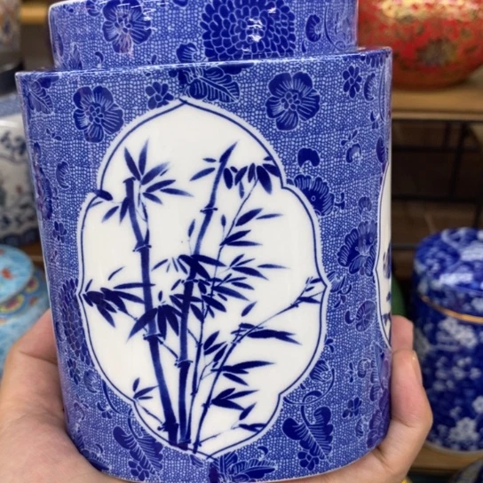瓷片陶瓷茶叶罐密封罐