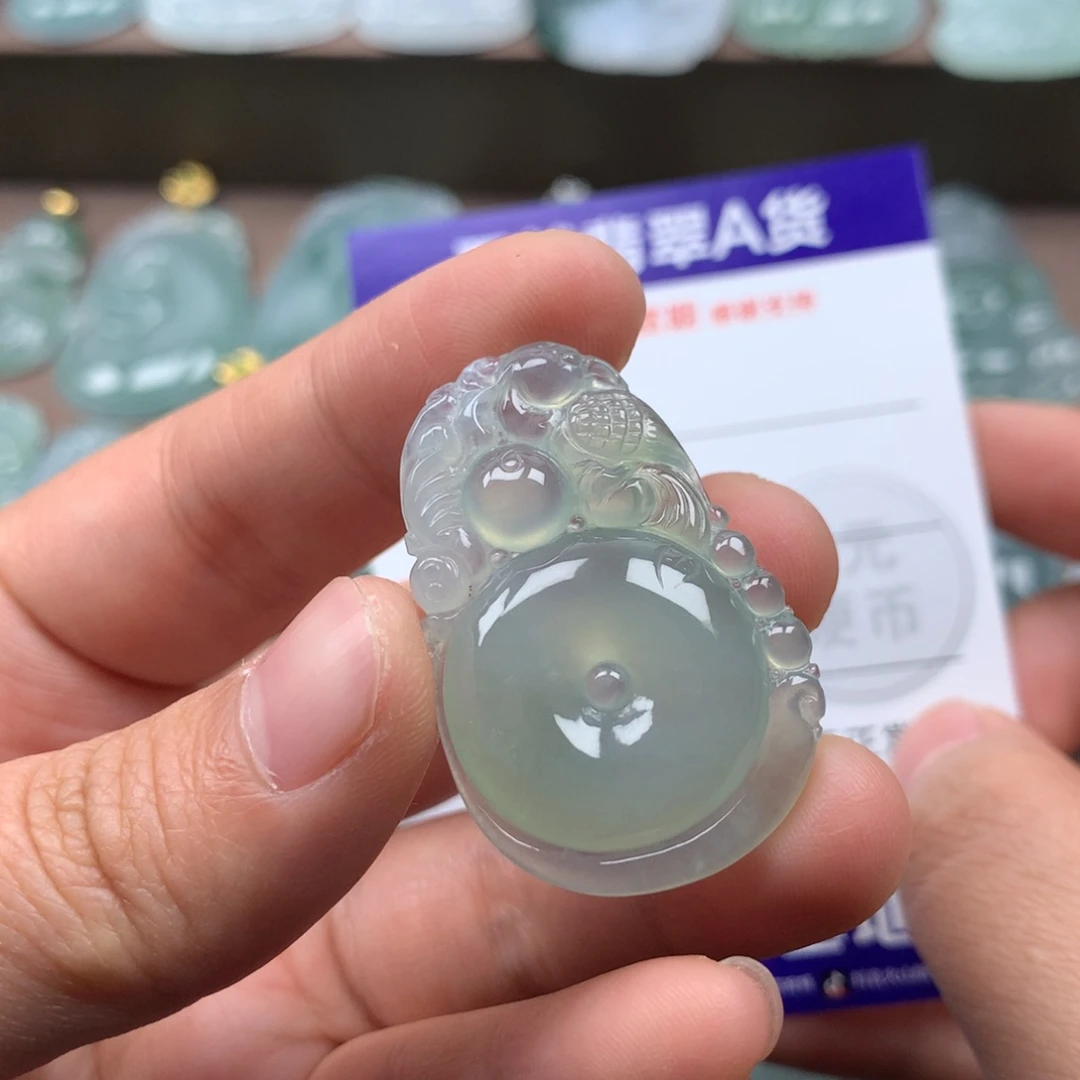 颈饰未镶嵌翡翠天然翡翠