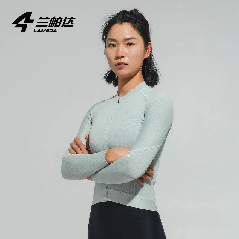 LAMEDA 新款女春夏季清澜上衣“coolmax”面料专业紧身自行车骑行服