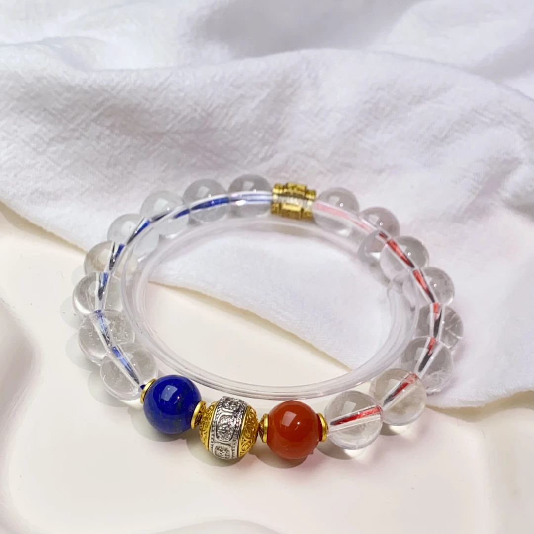 【星浩珠宝】白水晶DIY手串10-2T246H52【多样性发一件】10mm+