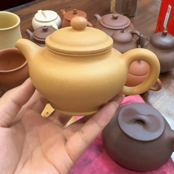 茶壶紫砂黄金段壶王掇只300cc